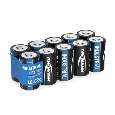 Bild av ANSMANN CR2 3 V litiumbatteri 10 pack CR 2 batterier med volt och 1 700 mAh/bäst lämpad för kameror, larmsystem, ficklampor mycket mer engångsbatteri