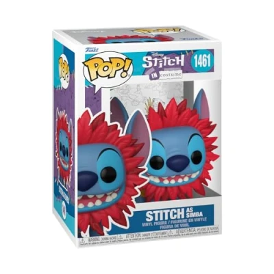 Bild av Funko POP! Disney: Stitch Kostym Simba Lilo &amp; Vinylfigur för samlare Presentidé Officiell Merchandise Leksaker barn och vuxna Filmfans Modellfigur