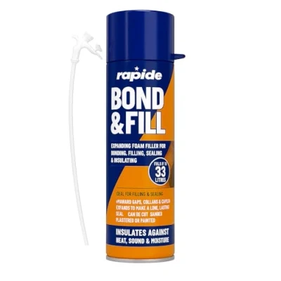 Bild av expanderande skumfyllare PU expansionsisolering, bindning, fyllning, skum, väggpanel, tätning isolerande skumfyllningssprej 500 ml mellanrum spray