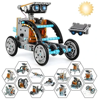 Bild av Weinsamkeit Vinsamhet solrobot byggsats, 13 i 1 solenergi barnleksaker, STEM DIY konstruktion byggsats utbildning leksak, pedagogisk leksak gåva för pojkar flickor från 8 till år