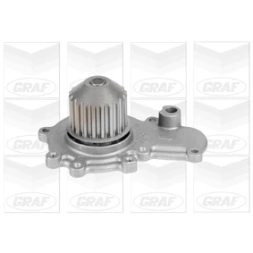 Bild av GRAF PA688 Pompe à eau 20 avec joint d&#039;étanchéite mécanique Tôle d&#039;acier pour transmission par courroie de distribution CHRYSLER: PT Cruiser Break