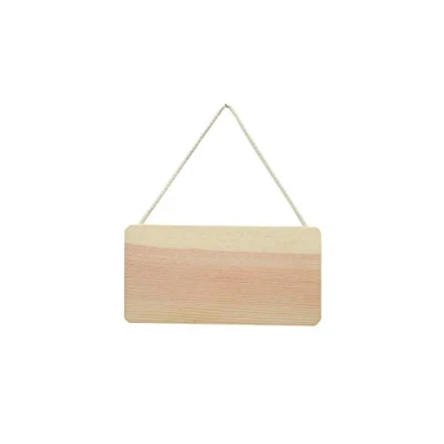 Bild av Artemio 21 x 11 cm träskylt för upphängning, beige