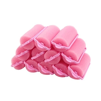Bild av Svamphårrulle curler gör det själv hårstyling slumpmässiga färger (förpackning med 12 st) av Cutefly