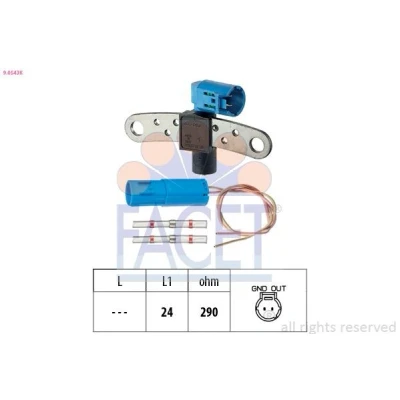 Bild av FACET 9.0743 Capteur d&#039;impulsions FORD: Focus 3, Mk4 3/5 portes, MONDEO 4, LAND ROVER: Freelander 2 SUV, Range Rover Evoque, MAZDA: 3 5 portes