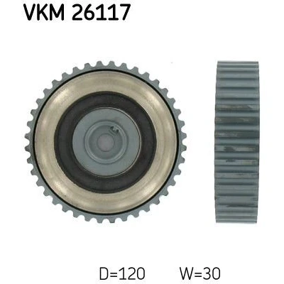 Bild av SKF VKM 26117 Poulie renvoi/transmission, courroie de distribution RENAULT: CLIO 2, Kangoo I, I Express