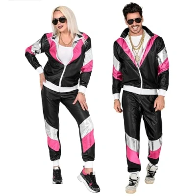 Bild av &quot;80&#039;S SHINING LEATHERLOOK SHELL SUIT&quot; (jacket, pants) (M)