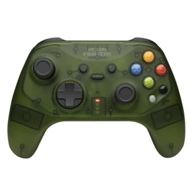 Bild av Retro Fighters Hunter Transparent Green Wireless Controller Microsoft Xbox