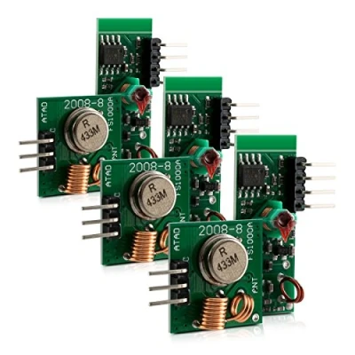 Bild av Kwmobile 3 x 433 MHz sändarmottagare trådlös modul för Arduino och Raspberry Pi