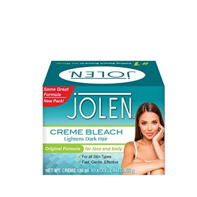 Bild av Jolen Crème Bleach lyser upp mörkt hår. Original formel för ansikts och kroppshår. 125 ml