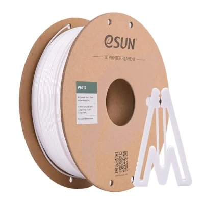 Bild av eSUN PETG Filament 1.75mm, 3D skrivarfilament, Dimensionell Noggrannhet +/ 0.05mm, 1KG Spole (2.2 LBS) tryckmaterial för skrivare, Enfärgade Vit