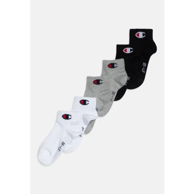 Bild av Champion Quarter Unisex 6 PACK Strumpor för barn, Storlek: 27 30, Grey/black/white