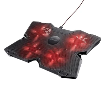 Bild av Trust Gaming GXT 278 Yozu Laptop Cooling Stand, Cooler for 17.3 inch Laptops, Height Adjustable 4 Illuminated Fans, Fan Speed Black