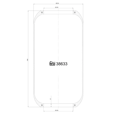 Bild av FEBI BILSTEIN 38633 Soufflet à air, suspension pneumatique