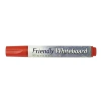 Bild av Friendly Whiteboardpenna, icke permanent, alkoholbaserat bläck, mediumspets, röd