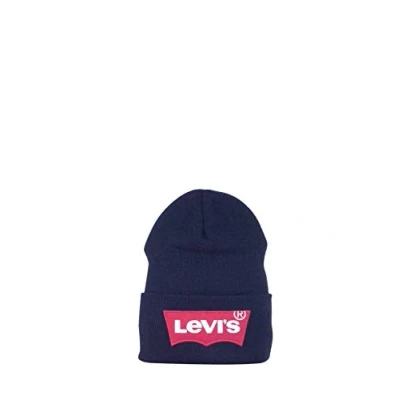 Bild av Levi&#039;s Herr överdimensionerad mössa stickad mössa, Svart (Noir Regular Black 59), one size
