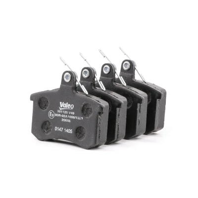 Bild av VALEO 301125 Jeu de plaquettes frein FIRST Essieu arrière contact signal d&#039;usure exclu sans tôle anti bruit AUDI: A6 C4 Berline, 80 B4 Avant