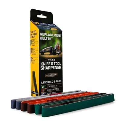 Bild av WORK SHARP Diverse Slipband Kit WSSA0002012 Kniv och Verktyg Slipmedel av Högsta Kvalitet för Slipning