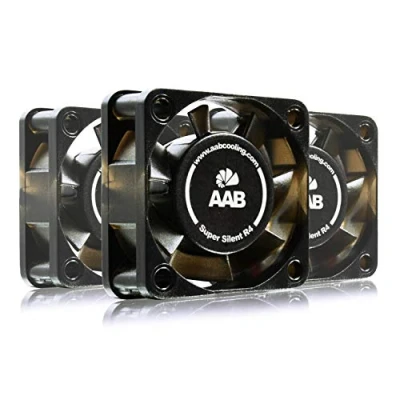 Bild av AABCOOLING Super Silent R4 Värdepaket 3 st Tyst och Effektiv 40mm Fläkt med Låg Ljudadapter 4 Vibrationsdämpare, 12V Fläkt, PC Kylning, 4cm Högt Luftflöde, 3D Skrivarfläkt, Kylfläkt