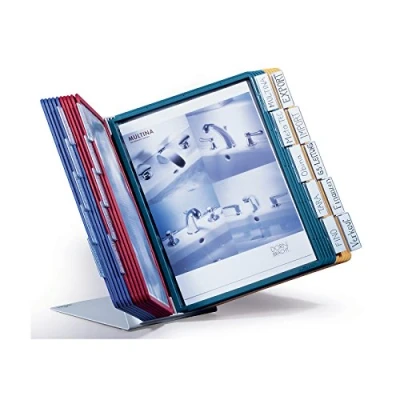 Bild av Durable 569900 blädderpanelställ Vario® Table 20 med A4 fickor i olika färger
