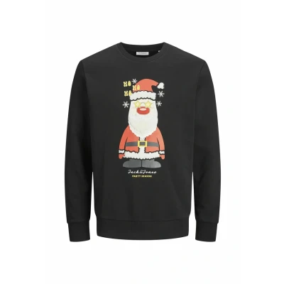 Bild av JACK&amp;JONES Jjxmas Jolly Sweat Crew Neck, svart, XS
