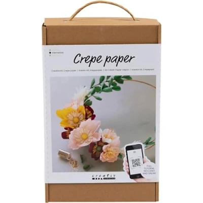 Bild av Pysselkit Kräppapper Blomsterkrans