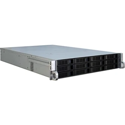 Bild av Inter Tech IPC 2U 2412 Chassi Server (Rack) Svart