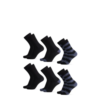 Bild av Danish Endurance 6 PACK Classic Strumpor, Storlek: 43 47, Blue