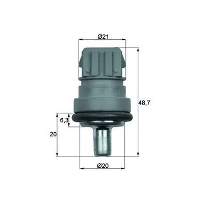 Bild av MAHLE ORIGINAL TSE 1D Sonde De Température Liquide Refroidissement avec joint d&#039;étanchéite VOLKSWAGEN: GOLF 4, 3, New Beetle 3/5 portes