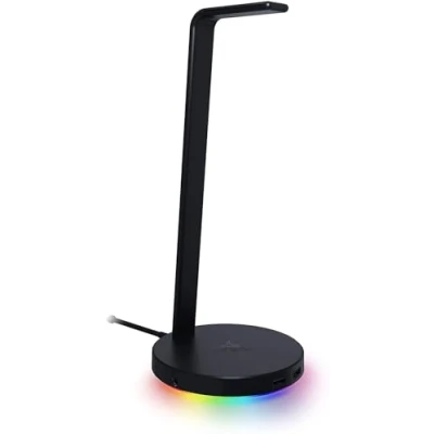 Bild av Razer Base Station V2 Chroma headset stativ och USB hubb med RGB belysning (med 7.1 surroundljud, Integrerat halkskyddad bas) Svart