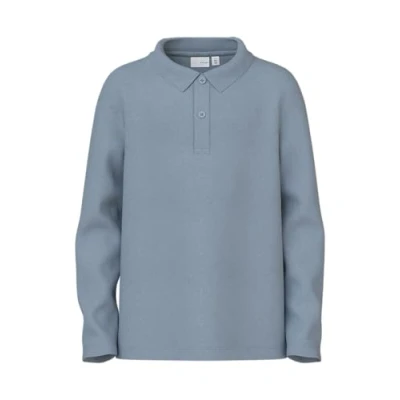 Bild av Name it Nkmvavolo Piké för barn, Storlek: 116, Dusty blue