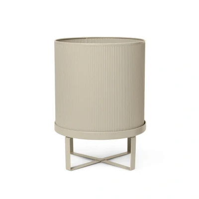 Bild av ferm LIVING blomkruka Bau, beige, stål, Ø 28 cm