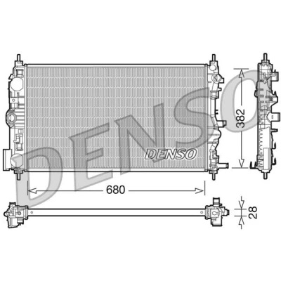 Bild av Kylare, motorkylning Denso DRM15005