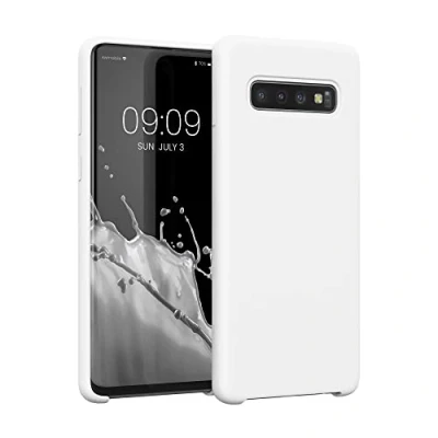Bild av kwmobile Fodral kompatibelt med Samsung Galaxy S10 mjukt skyddande TPU silikonfodral matt vit