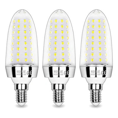 Bild av SAUGLAE 15 W LED lampor, 120 glödlampor ekvivalent, 6 000 K kall vit, 1 700 lm, E14 liten Edison skruv ljuskälla, 3 stycken