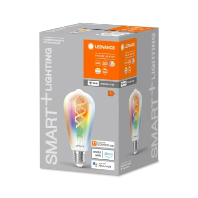 Bild av LEDVANCE SMART+ WiFi E27 4,8W Edison klar RGB CCT