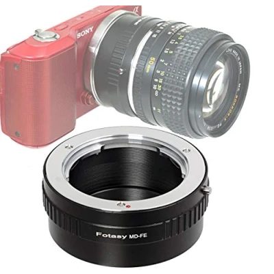 Bild av Fotasy Minolta MD MC Rokkor objektiv till E fattningsadapter, fattning, E, för Sony a7/a7R/a7s/II/III/IV/a9/a7c/Alpha 1/a6600/a6500/a6400/a6300/a6100/a6000/a5100/a5000/a3500/ZV E10
