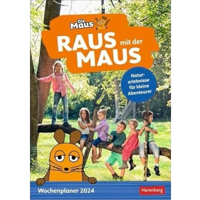 Bild av Raus mit der Maus Wochenplaner 2024. Wand Kalender für Kinder Naturerlebnissen jede Woche. Liebevoll gestalteter Wandplaner Motiven aus ... Maus: Naturerlebnisse kleine Abenteurer