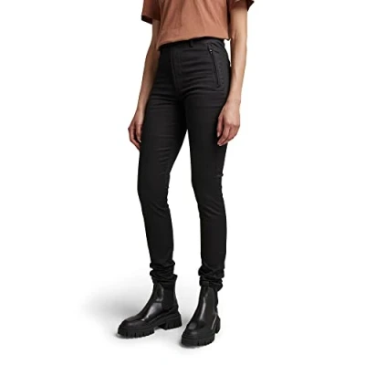 Bild av G STAR RAW dam Weld High Skinny Chino, Svart (Dk Black D19141 c105 6484), 24W / 30L