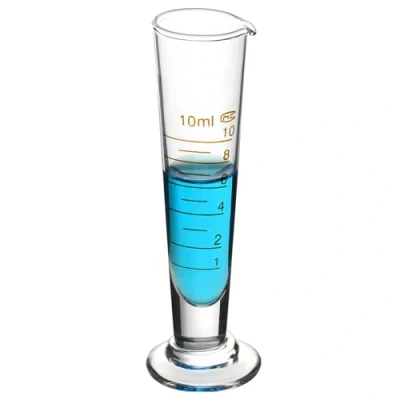 Bild av QWORK® 10 ml mätkopp i borosilikatglas med skala hög precision
