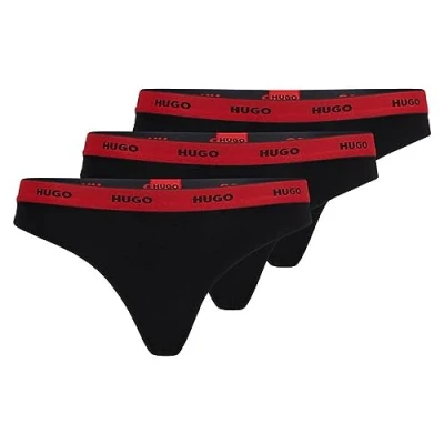 Bild av HUGO Triplet 3 PACK String, Storlek: XXL, Black