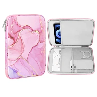 Bild av MoKo 9 11 inch Tablet Sleeve Case,Fits New iPad Air/Pro 2024, Air 5/4th 10.9, 10th Gen 10.9,iPad 9/8/7th 10.2,Galaxy Tab S8/S9 11,Protective Bag Carrying Case with Pocket,Cloudy Pink