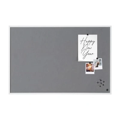 Bild av Bi Office målarduk New Basic, gråfilt med svart MDF ram 585x385 mm Weiß Rahmen