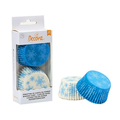 Bild av Decora 0339847 PAPIERFORMCHEN Frozen Star 50 x 32 mm 36 st, papper
