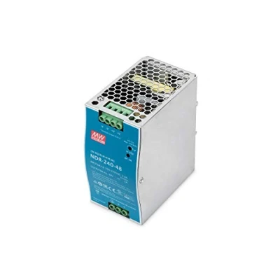 Bild av DIGITUS Industrillt nätaggregat Montering på DIN skena Utgång 48V DC / 5A 240W Ingång 100 240 VAC Metallhölje