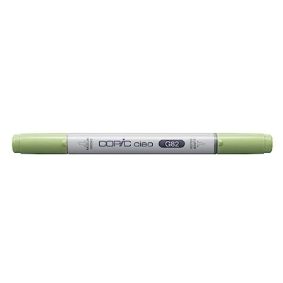 Bild av COPIC Ciao märkpenna typ G 82, vår dim grön, mångsidig layoutmärkpenna med en medelbred och penselspets
