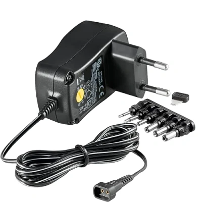 Bild av Goobay 59029 universell strömförsörjning 1 500 mA 3 V/4,5 V/5 V/6 V/7,5 V/9 V/12 V inkl. 8 adapterkontakter plus USB