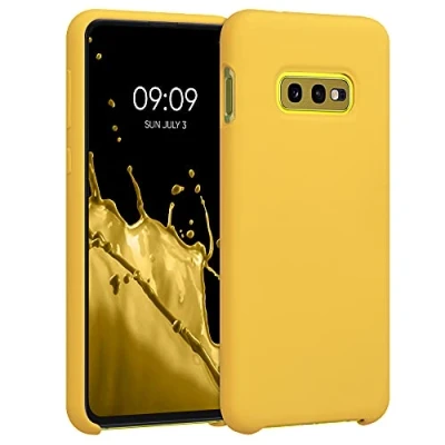Bild av kwmobile Fodral kompatibelt med Samsung Galaxy S10e mjukt skydd TPU silikon telefonfodral honung