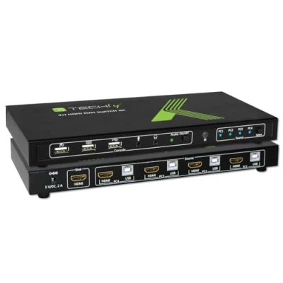 Bild av IC INTRACOM techly 4x1 USB HDMI KVM Switch 4Kx2K