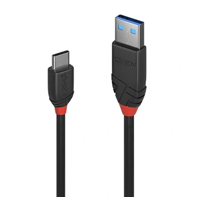 Bild av LINDY 36914 0,15 m USB 3.1 typ C till A kabel, svart linje