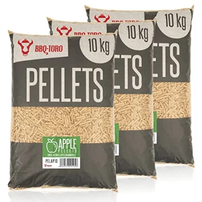 Bild av BBQ Toro Apple Pellets av 100 % äppelträd (30 kg) äppelpellets för grill, rökare, pelletpizzaugn och värmesystem grillpellets